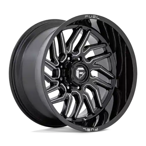 Fuel 1PC D807 HURRICANE 5X139.7 22X12 -44 GLOSS BLACK MILLED Bulk Order