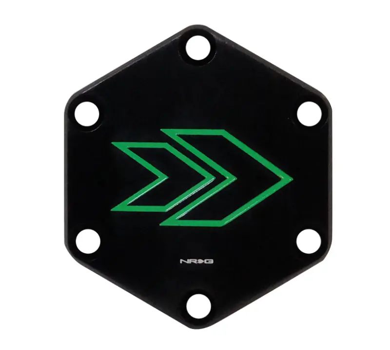 Must Have NRG Arrow Engraved Horn Delete Button- Green — PMD Premier Motoring Development