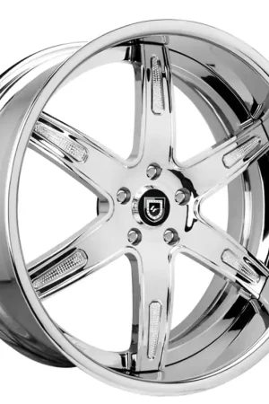 19" Lexani Forged Wheels LF-725 Aqua Chrome with Crystal Inserts Rims Weekend Sale