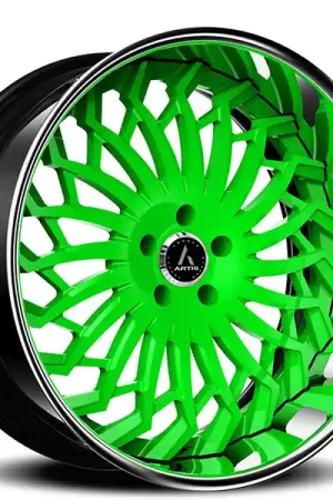 Popular 24" Artis Forged Wheels Spartacus Custom Color Matching Face with Chrome Lip Rims