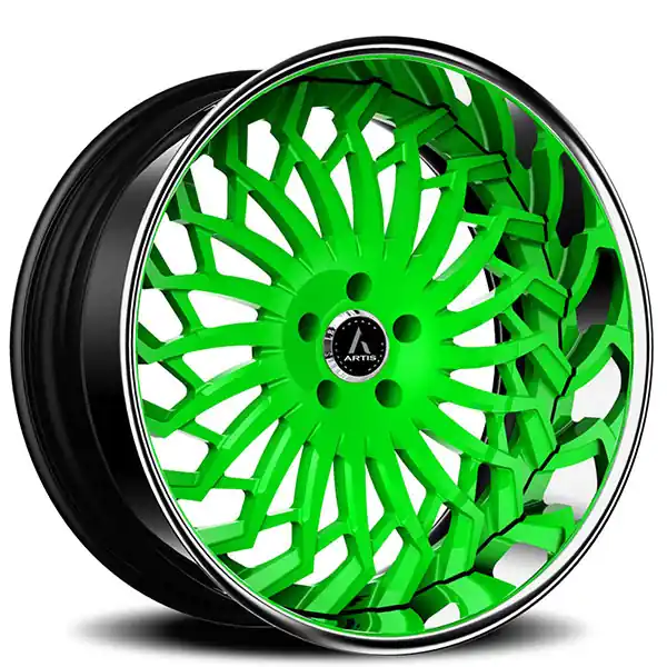 Popular 24" Artis Forged Wheels Spartacus Custom Color Matching Face with Chrome Lip Rims