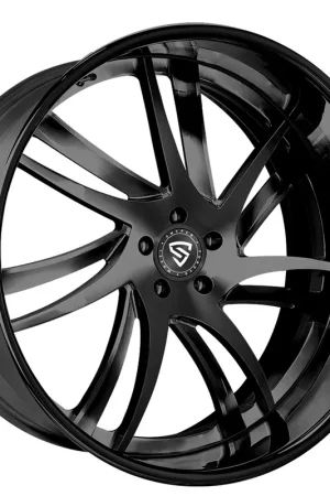 24" Snyper Forged Wheels Profile Full Black Monoblock Forged Rims Bulk Order