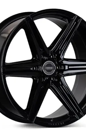 20" Vossen Wheels HF6-2 Custom Gloss Black Rims Worldwide Shipping