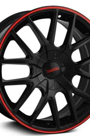 Limited Time 17" Touren Wheels TR60 3260 Black with Red Ring Rims