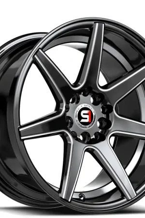 While Supplies Last 18" SPEC-1 Wheels SP-73 Gloss Black Milled with Undercut Rims