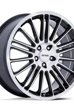 Petrol PE001 P1D 5X110 20x8.5 +40 GLOSS BLACK WITH MACHINED FACE Save Now
