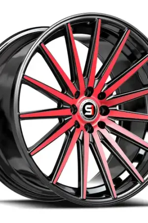 Bulk Order Spec-1 SP-69 5x100/5x114.3 20x8.5 +38 Gloss Black & Red Machined