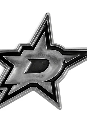 Limited Edition Dallas Stars Molded Emblem; Chrome