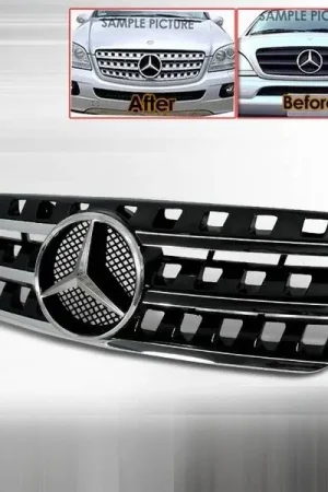 Mercedes-Benz ML Custom Disco Black Front Grille - HG-BW16396AMGBK Best Choice