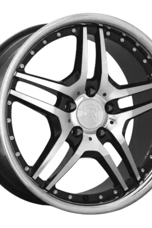 MRR RW2 5x108 20x8.5  +35 Black Chrome Lip Crafted