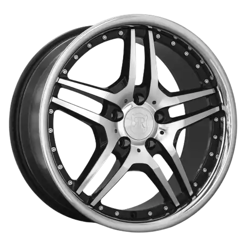 MRR RW2 5x108 20x8.5 +35 Black Chrome Lip Crafted