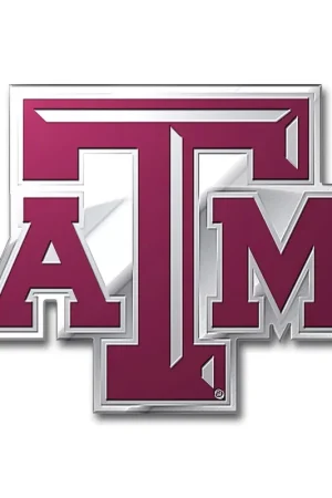 Texas A&M University Embossed Emblem; Maroon Best Choice