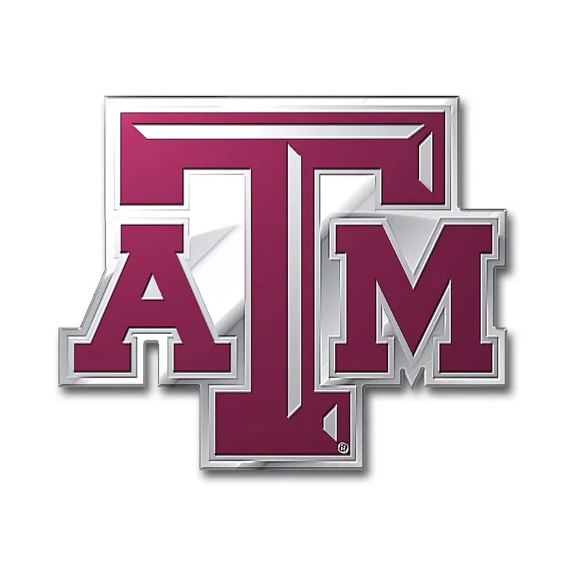 Texas A&M University Embossed Emblem; Maroon Best Choice