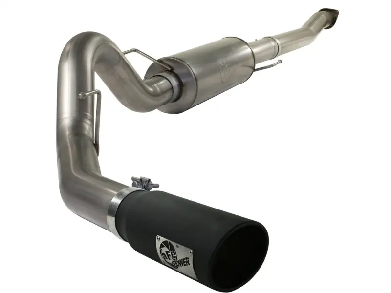aFe MACHForce XP Exhaust Cat-Back SS-409 4in Black Tip 11-12 Ford F-15 — PMD Premier Motoring Development Free Delivery
