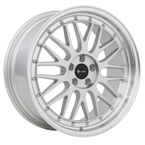 Vors VR8 5x115 17x8 +35 Silver Machine Lip Chrome Rivet Direct From Factory