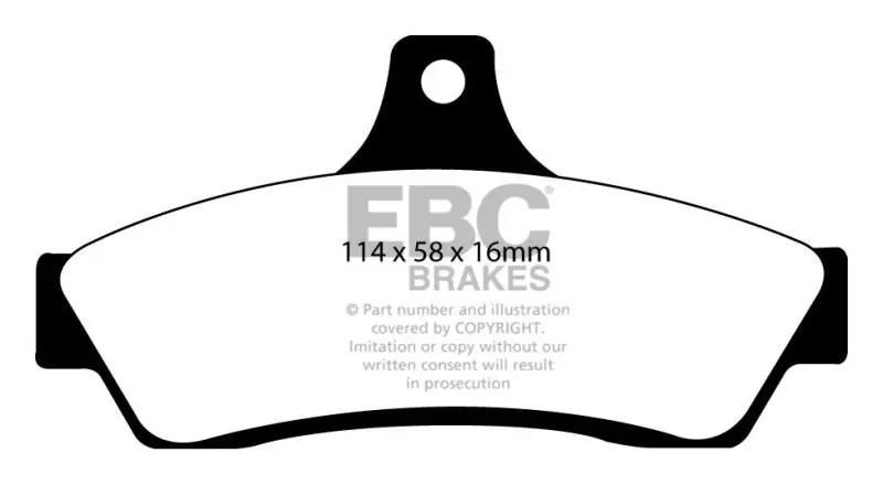 EBC 03-04 Pontiac GTO 5.7 (Solid Rear Rotors) Yellowstuff Rear Brake P — PMD Premier Motoring Development Hot Deal