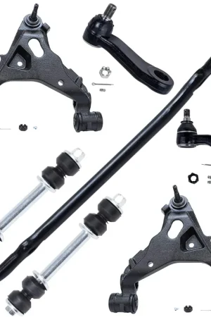 Free Delivery 7pc Front Lower Control Arms Sway Bar Links Pitman Idler Arm Suspension Kit