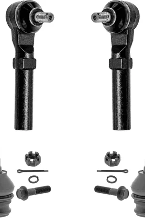 Price Drop 4pc Front Outer Tie Rods Lower Ball Joints Suspension Kit