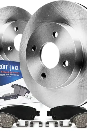 4pc Front Disc Rotors and Ceramic Brake Pads Kit Buy Online