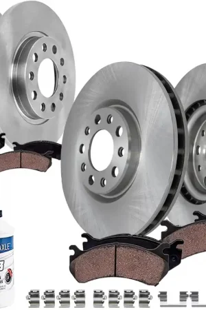 10pc Front & Rear Disc Rotors and Ceramic Brake Pads Kit Top Rated