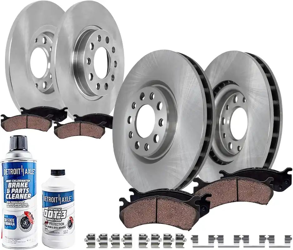 10pc Front & Rear Disc Rotors and Ceramic Brake Pads Kit Top Rated