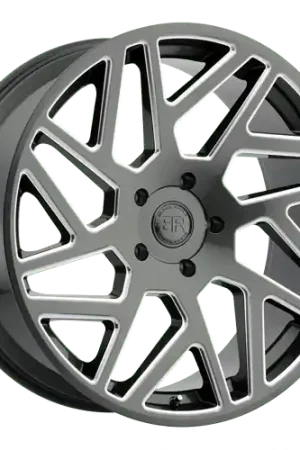 Black Rhino CYCLONE 5X127 22X9.5 +30 GLOSS TITANIUM W/ MILLED SPOKES Factory Price