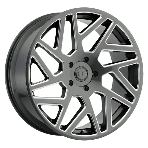 Black Rhino CYCLONE 5X127 22X9.5 +30 GLOSS TITANIUM W/ MILLED SPOKES Factory Price