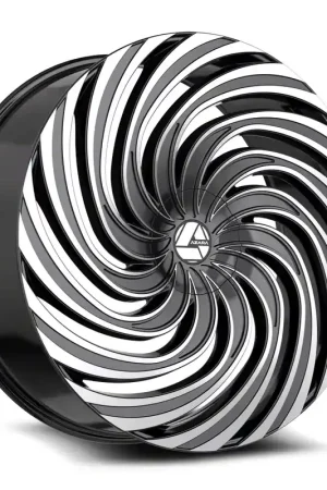 Azara AZA-535 Gloss Black and Machined Wheel; Rear Only; 22x9.5; 15mm Offset Trusted Brand