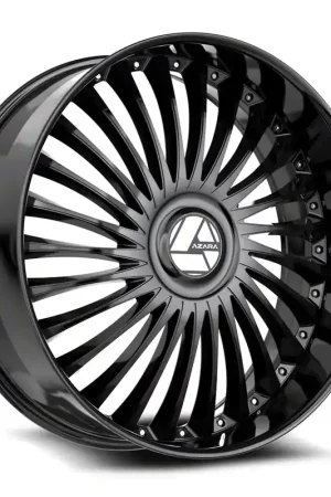 Azara AZX-103 Gloss Black Wheel; Rear Only; 22x9.5; 15mm Offset Fresh Stock