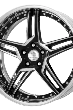 Best Choice DURANDAL DD5.2 Machined Black Polished 5x112 18X8.5 +66MM