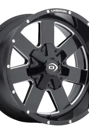 Vision Off-Road 411 Arc 8x165.1 20x9-12 Gloss Black Milled Spoke Cheap