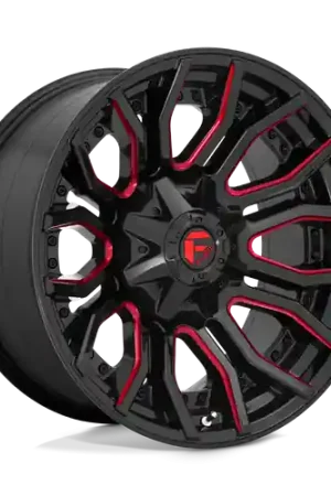 Fuel 1PC D712 RAGE 8X170 20X10 -18 GLOSS BLACK RED TINTED CLEAR Trusted Brand