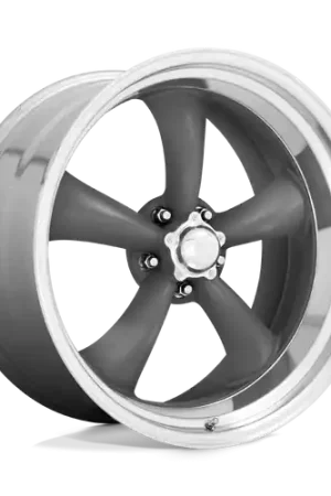 Same Day Shipping American Racing Vintage VN215 CLASSIC TORQ THRUST II BLANK 22X11 +18 MAG GRAY MACHINED LIP