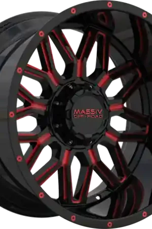 MASSIV OFF-ROAD OR1 5X127/5X139.7 20x10 -18 BLACK RED MILLED Top Pick