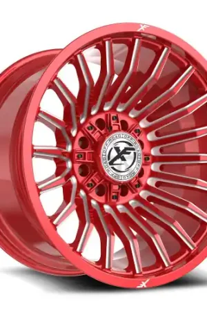 Direct From Factory XF Off-Road XF-231 8x165.1/8x180 20x10 -24 Anodized Red & Milled