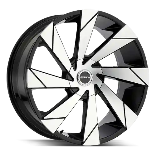 Holiday Sale Strada Moto 5x110/5x115 20x8.5 +35 Gloss Black Machined