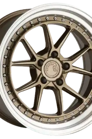 Authentic Aodhan DS08 5x114.3 18x10.5+15 Bronze w/Machined Lip