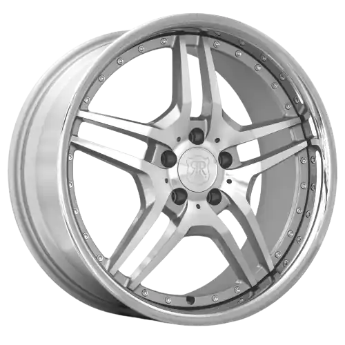 MRR RW2 5x120 18x9 +25 Silver Machine Face Chrome Lip Buy Online