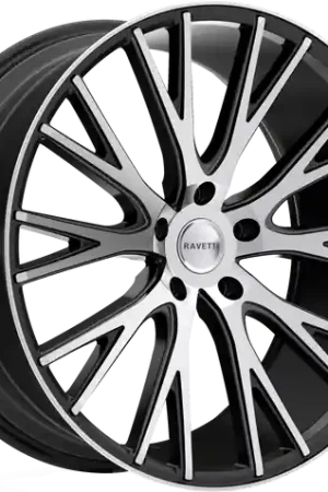 Factory Price RAVETTI M12 5X120 20x10 +45 SATIN BLACK MACHINED