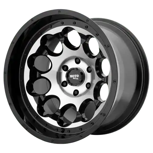 Moto Metal MO990 ROTARY 8X165.1 17X9 -12 GLOSS BLACK MACHINED Bargain