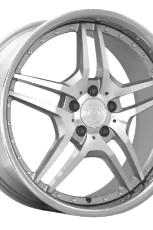 MRR RW2 5x100 - 5x120.65 19x9.5  +25-45 Silver Machine Face Chrome Lip Order Now