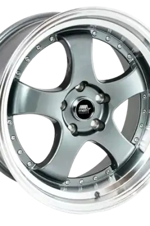 Top Pick MST Wheels MT07 5x114.3 17x9.0 +20 Gunmetal w/Machined Lip