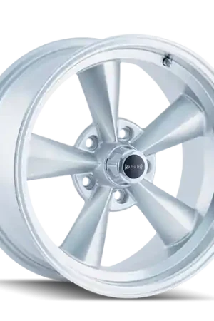 Ridler Type 675 5x114.3 17x9.5-5 Silver/Machined Lip Super Sale