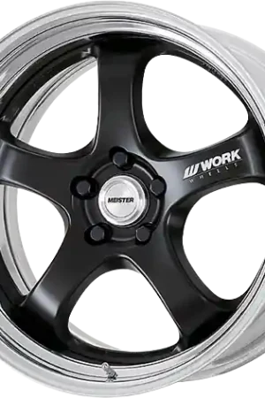 Work Meister S1R 5x108 17x8+22 R Disk Matte Black Brand New