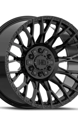 Luxxx Hd Lhd43 Wheel 20x10 5x127 & 5x139.7 Gloss Black -19mm - FREE T-SHIRT INCLUDED! Price Cut