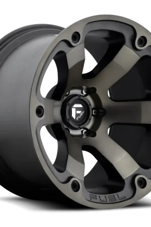 Fuel D564 Beast Wheel 20x9 5x139.7 Matte Black Machined With Double Dark Tint 1mm - FREE T-SHIRT INCLUDED! Popular