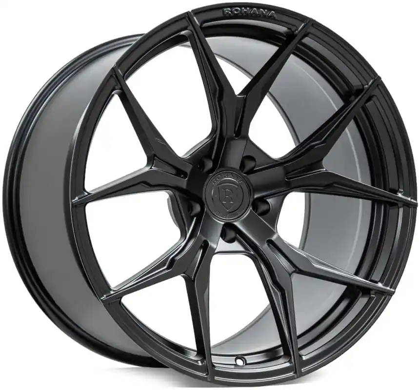 Trusted Brand Rohana Rfx5 Wheel 19x8.5 5x114.3 Matte Black 15mm - FREE T-SHIRT INCLUDED!