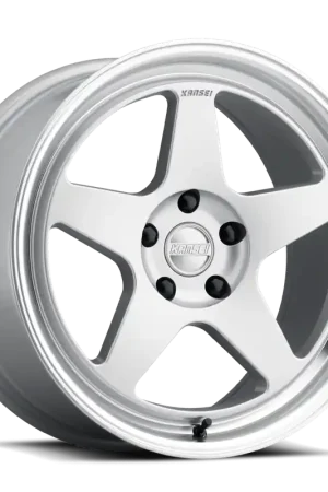 Sale Kansei K12H Knp Wheel 18x8.5 5x114.3 Hyper Silver 35mm - FREE T-SHIRT INCLUDED!