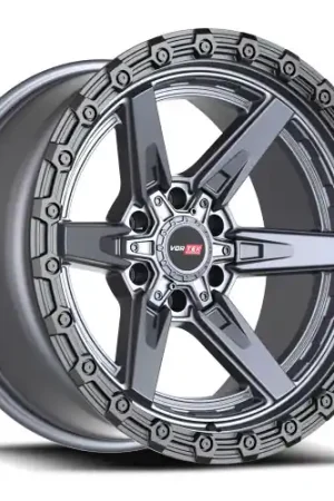 Vortek VRT-602 6x135/6x139.7 18x9 +12 Matte Titanium With Black Bead Ring Top Pick