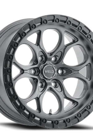 Limited Time Weld Off-Road Ledge 6 Wheel 20x12 6x139.7 Satin Gunmetal w/ Satin Black Ring -44mm - FREE T-SHIRT INCLUDED!